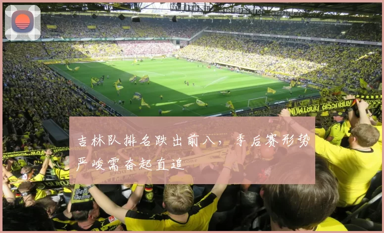 吉林队排名跌出前八，季后赛形势严峻需奋起直追